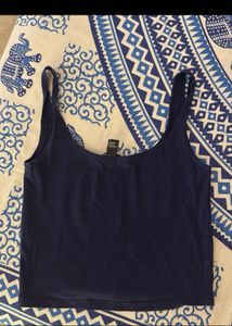 Blue Forever 21 Tank Top Stretchable