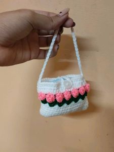 Crochet tulip earbuds holder ✨🌷