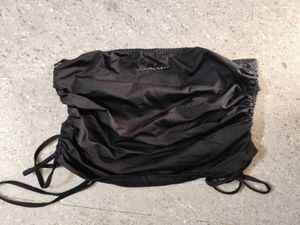 Black Ruched Tube Top