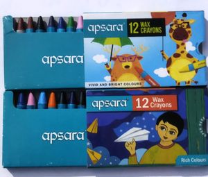 Apsara 12 Wax Crayons Colours