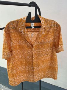 Patterned Button-Down Shirt