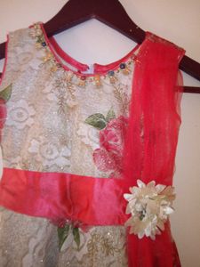 Heavy Partywear Gown With Many Layers