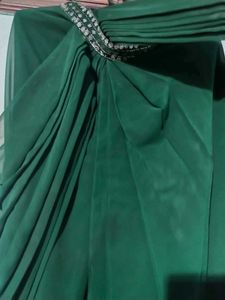 Elegant Dark Green Bollywood Style Outfit
