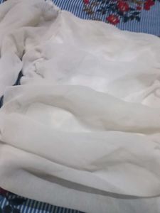 White Sheer Sleeve Top