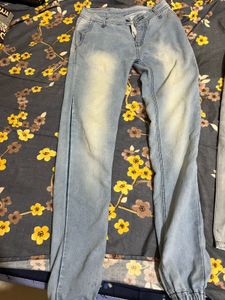 Light Blue Denim Joggers