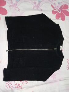black sweater