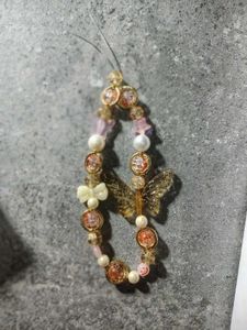 Butterfly Beaded Phone Charm / Keychain/ Bracelet