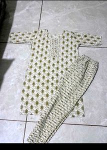 Printed Cotton Kurta Set  Of 2