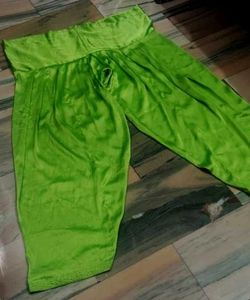 Satin Salwar Green 💚