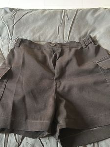 Black Cargo Shorts For Women