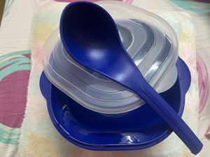 Microwaveable Blue Container