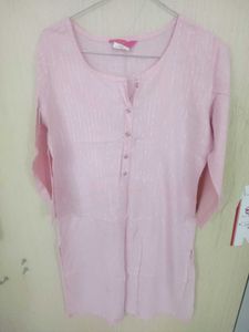 Pink Casual Kurta