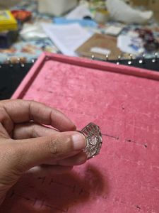 White Zircon Adjustable Ring