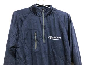 Blue zip Long Sleeve T Shirt