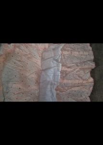 Pink Eyelet Tie Waist Skirt