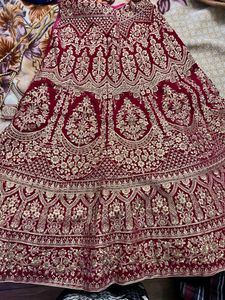Maroon Embroidered Lehenga Choli