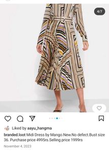 Striped Midi Shirt Dress