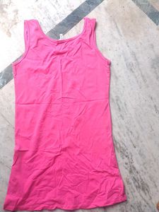 Pink Graphic Tank Top