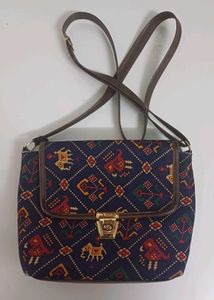 Vintage Patterned Crossbody Bag