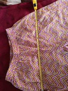 Vibrant Zig-Zag Kurti Pant