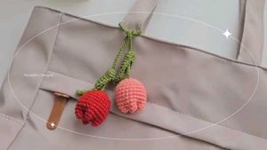 Crochet Tulip Bag Charms