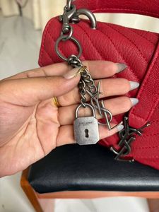 YSL Red Handbag