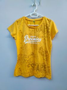 Yellow Womens T-shirt