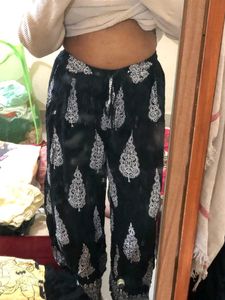 Black Pattern Palazzo