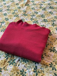 Maroon Long Sleeve Top