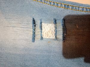 Distressed/Tone Sky Blue Jeans