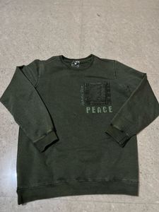Olive Green Peace Sweatshirt