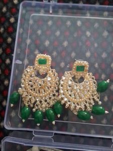 Green Stone Necklace Set
