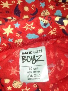 Lux Cozi Boyz Red Printed Briefs