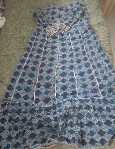 Blue Printed Kurta