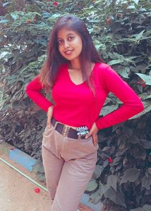 Red Long Sleeve Top