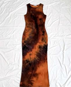 Tie-Dye Bodycon Maxi Dress