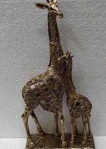 Giraffe Mother &amp; Baby Sculpture