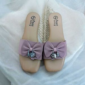 Cute Pink Bow Sandals