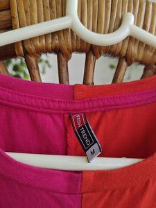 Trendy Pink And Orange Top