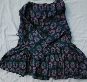 Floral Print Wrap Top