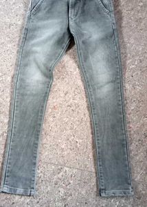 Gray Wash Denim Jeans