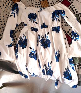 Western Off Shoulder Mini Dress