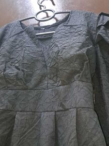 New* Black Puff Sleeve Dress