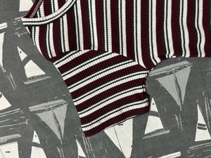 Striped Ribbed Tee