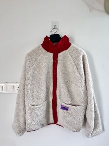 Two side Red &amp; Cream Fleece Jacket