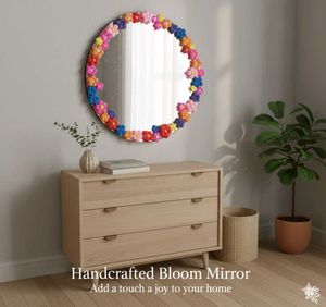 Handcrafted pinterest inspired bloom mirror 🪞🌸