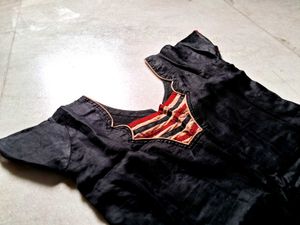 Embroidered Black Kurta
