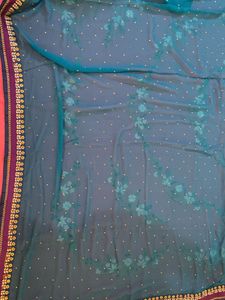 Sky blue (Firozi) Colour Georgette Designer Saree