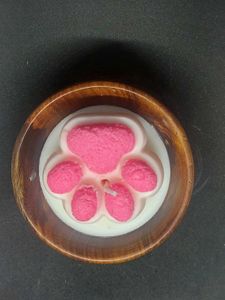 Paw Print Candle
