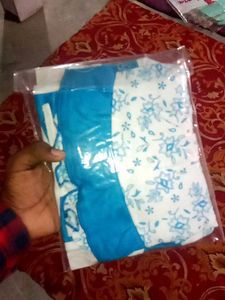 Blue Cherry Baby Bib